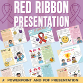 Red Ribbon PowerPoint Presentation Discussion and Reflecti