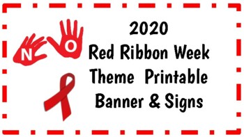 red ribbon week banner ideas