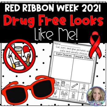 Preview of Red Ribbon Week 2021 Drug Free Looks Like Me!