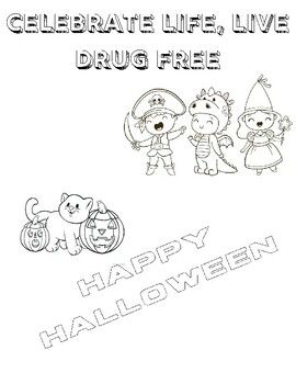 Look & See, I'm Drug-Free” Coloring Posters for Kids