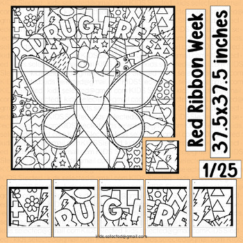 Look & See, I'm Drug-Free” Coloring Posters for Kids