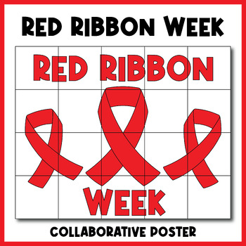 Red Ribbon Week Bulletin board, Collaborative Poster Art