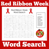 Red Ribbon Week | Worksheet Activity Kindergarten 1st 2nd 