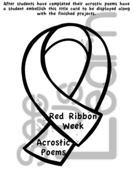 red ribbon week poems