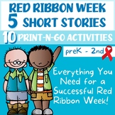 Red Ribbon Week Activities 2023 (5 Short Stories with 10 P