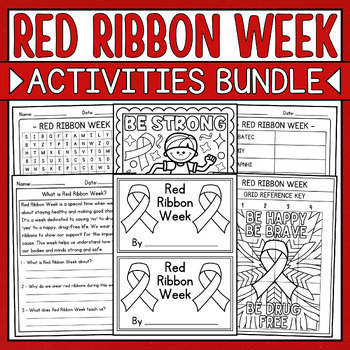 Red Ribbon Week Coloring Craft – Easy Classroom Crafts