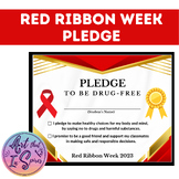 Red Ribbon Week Activity - Pledge to be Drug-Free