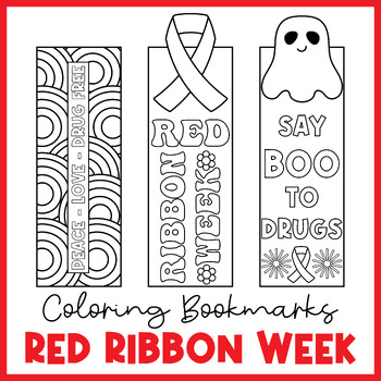 Red Ribbon Week Reading Bookmarks – Just Say No | Red Ribbon Week Bookmarks
