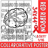 Red Ribbon Week Bulletin board | Keep Your mind Free Colla