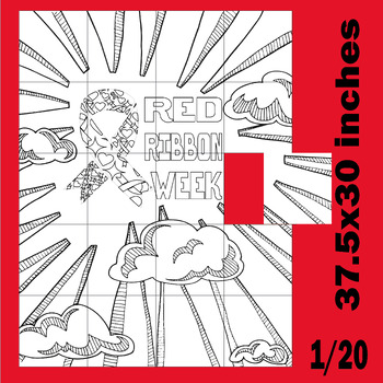 Preview of Red Ribbon Week Collaborative Poster Art - Celebrate Life - Live Drug Free