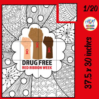 Look & See, I'm Drug-Free” Coloring Posters for Kids