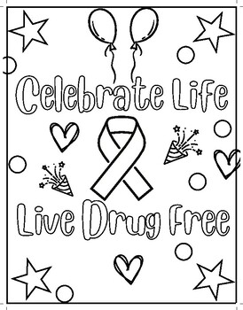 red ribbon coloring pages