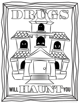 Drug Awareness Coloring Pages by The Brighter Rewriter | TpT