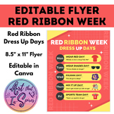 Red Ribbon Week - Dress Up Days Flyer