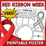 Red Ribbon Week | Free Poster Activity | Coloring Page