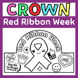 Red Ribbon Week Headband Crown | Drug Free hat Craft Activity
