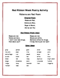 Red Ribbon Week Language Arts Activity