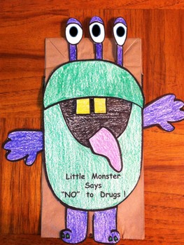 Preview of Red Ribbon Week Monster says No to Drugs Puppet