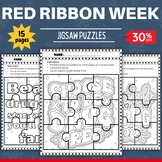 Red Ribbon Week Quotes Jigsaw Coloring puzzles - Fun Quote