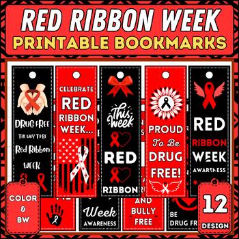 Preview of Red Ribbon Week Reading Bookmarks – Just Say No | Red Ribbon Week Bookmarks