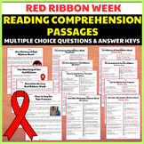 Red Ribbon Week Reading Comprehension Passages|Multiple Ch
