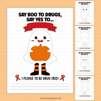 Say Boo To Drugs Ruban rouge amusant de sensibilisation à la semaine  d'Halloween T-Shirt : : Mode