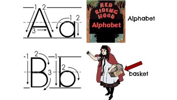 Preview of Red Riding Hood Alphabet
