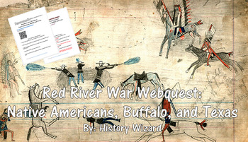 Preview of Red River War Webquest: Native Americans, Buffalo, and Texas