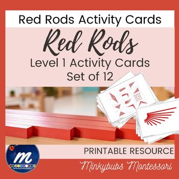 Preview of Red Rods Activity Extension Cards Set 1 - Print & Go!