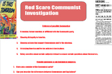 Red Scare/McCarthyism HUAC Communist Investigation Activity