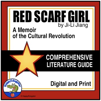 Preview of Red Scarf Girl Literature Guide with Easel Activity Digital and Printable