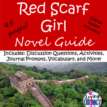Preview of Red Scarf Girl by Ji Li Jiang 45 page Novel Guide