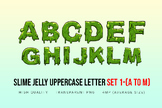Red Slime Jelly Uppercase Letter A to M