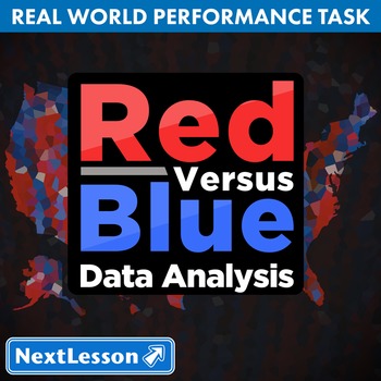 Preview of BUNDLE - Performance Tasks - Data Analysis - Red Versus Blue