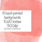 Red Watercolour Backgrounds