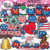 Warm Fuzzy Monster Clipart Patriotic