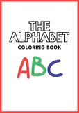 Red-White Simple Alphabet Coloring Book for kids