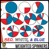 Red, White, and Blue Spinners