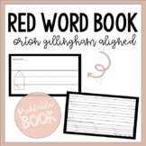 Red Word Book House Paper (Orton Gillingham Aligned)