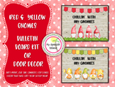 Red & Yellow Gnomes Theme Bulletin Board Kit or Door Decor