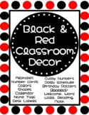 Red and Black Classroom Decor | Alphabet, Numbers & More! 