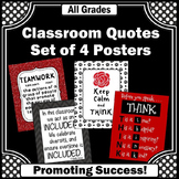 Red and Black Classroom Decor Think Before You Speak Poste