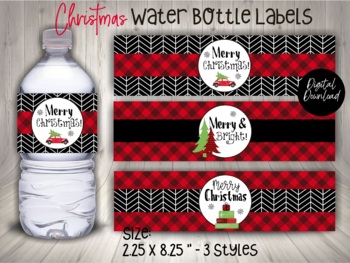 Grinch Holiday Water Bottle Labels | Holiday Open House Labels | Christmas  Party Labels | Personalized Water Bottle Labels | Set of 10