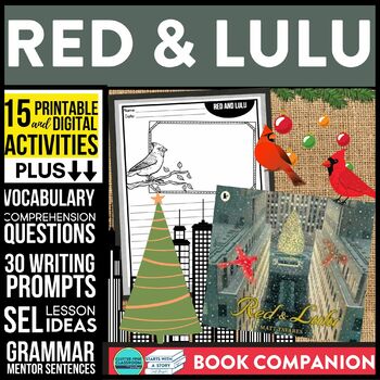 Preview of RED AND LULU activities READING COMPREHENSION - Book Companion read aloud