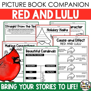 Preview of Red and Lulu Book Companion with Book Review Pennant