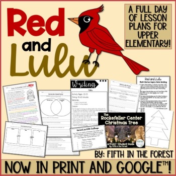 Preview of Red and Lulu FULL Day of Christmas Lesson Plans for Upper Elementary