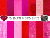 Red and Pink Textured Papers {Freebie}