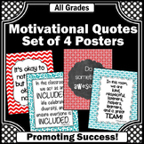Red and Teal Classroom Decor Growth Mindset Posters Okay t