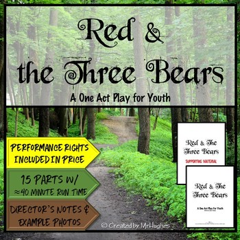 Preview of Red and The Three Bears- A One Act Play | Youth Theater | Youth Production