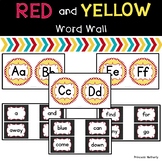 Red and Yellow Word Wall